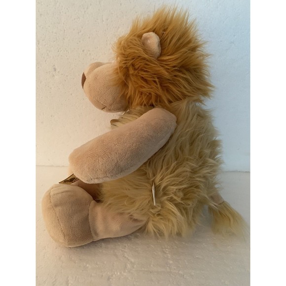 Lion Plush Stuffed Animal Le Rouet Canada Jouet en Peluche Paw Print Ribbon 16" - Picture 8 of 15